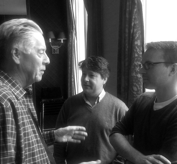 Alan Silvestri discussing music with Bartosch McCarthy & composer Christopher Slaski.